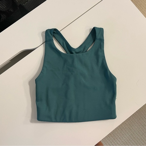 Girlfriend Collective Milo Racerback Bra in Everglade - Picture 1 of 2